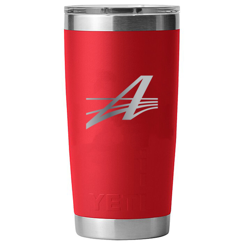 Prime Line YETI Rambler 20 oz. Tumbler MagSlider Lid -- Red-Rescue, AES