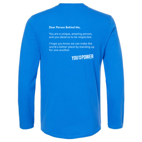 Dear Person Behind Me Long Sleeve Tee -- Royal
