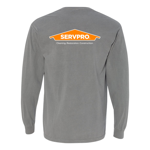 Comfort Colors Adult Long Sleeve Pocket Tee -- Grey