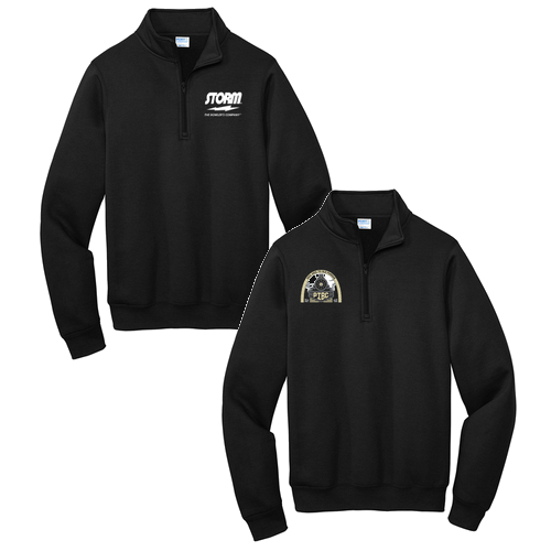 Port and Company Core Fleece Quarter-Zip Pullover Sweatshirt -- Jet Black