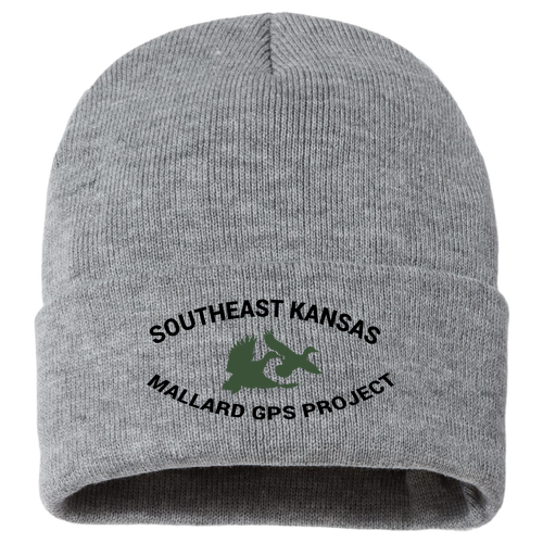 Sportsman Sherpa Lined 12 Cuffed Beanie -- Heather Grey