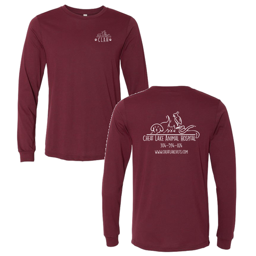Bella+Canvas Unisex Heather Cvc Long Sleeve Tee- Heathers -- Heather Cardinal