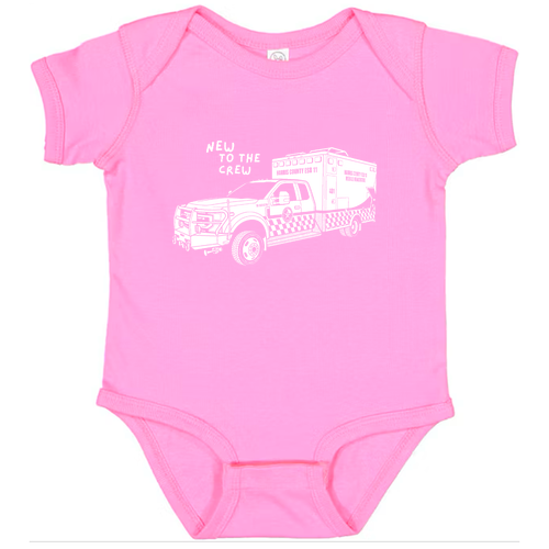 Rabbit Skins Lap Shoulder Onesie Infant -- Raspberry