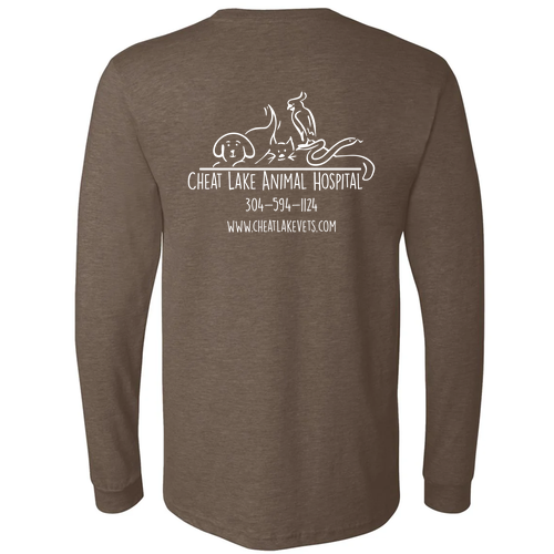 Bella+Canvas Unisex Heather Cvc Long Sleeve Tee- Heathers -- Heather Brown