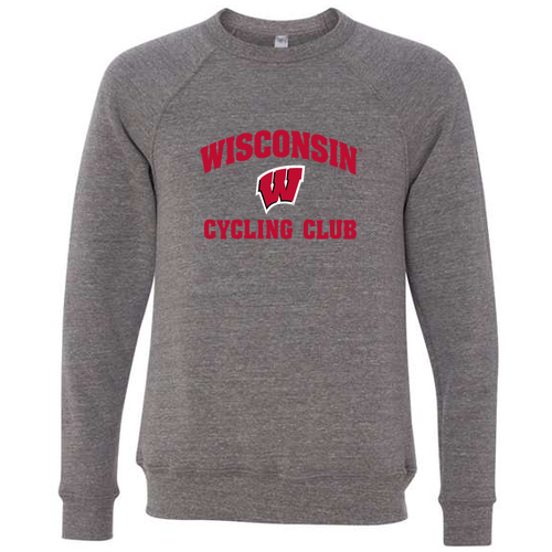 Wisconsin Cycling Club Sweatshirt -- Grey TriBlend