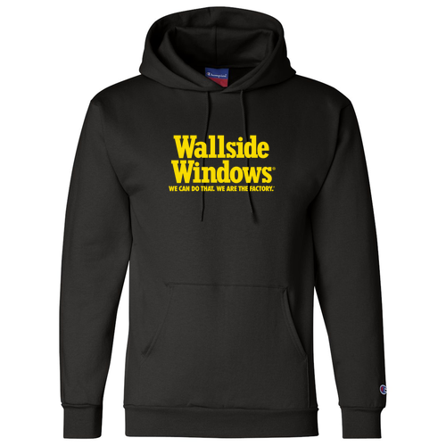 Champion Powerblend Adult Hooded Sweatshirt -- Black