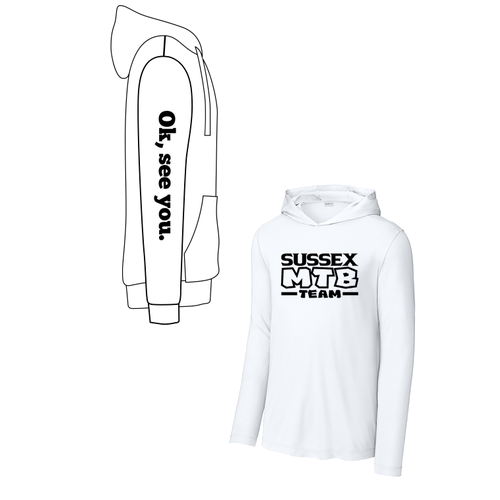 Sport-Tek Posi-UV Pro Long Sleeve Hoodie MTB -- White