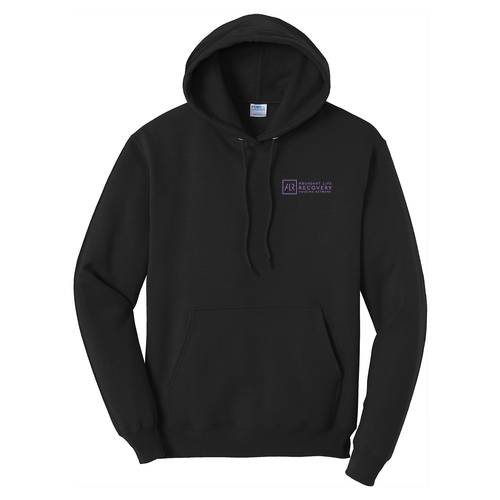 Port and Company Core Fleece Pullover Hooded Sweatshirt Jet Black