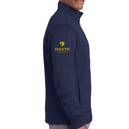 Sport Tek Sport Wicking Fleece Full Zip Jacket -- Navy