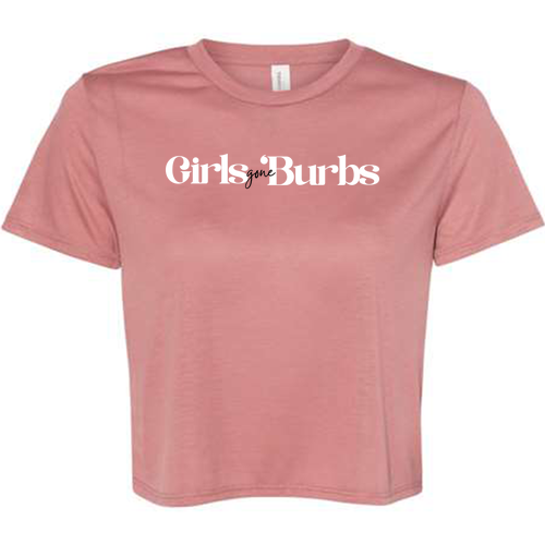 Girls Gone 'Burbs Crop top- Mauve
