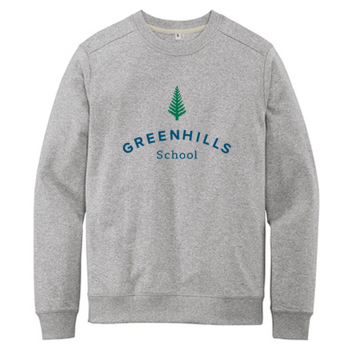 District Re-Fleece Crew -- Light Heather Grey