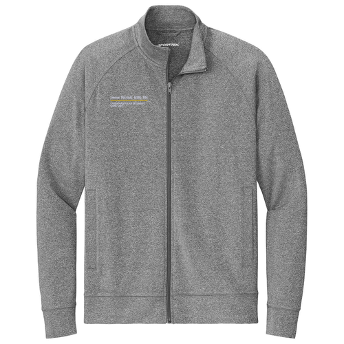 Sport-Tek Sport-Wick Stretch Full-Zip Cadet Jacket -- Charcoal Grey Heather