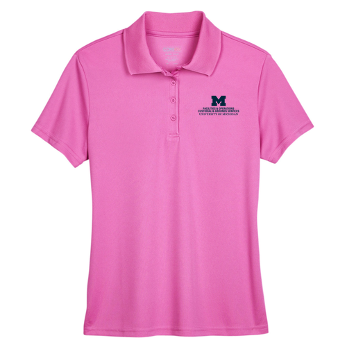 Ladies Ash City Core 365 Origin Performance Pique Polo -- Charity Pink, $19