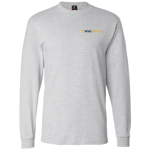 Hanes Beefy T Longsleeve T-Shirt -- Ash