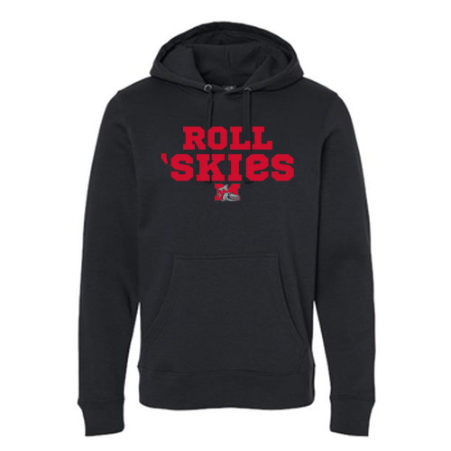 J America Unisex BTB Fleece Hooded Sweatshirt -- Black