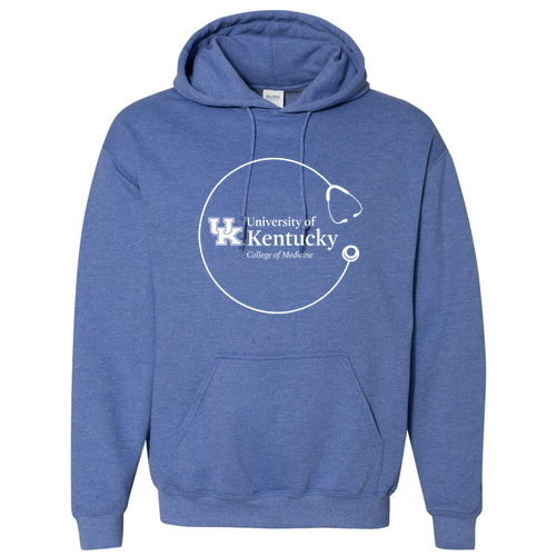Gildan Heavy Blend Hooded Sweatshirt -- Heather Deep Royal