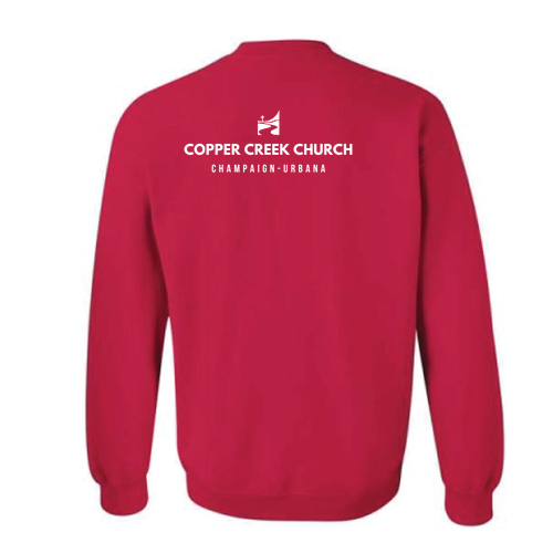 Gildan Heavy Blend Crew Neck Sweatshirt -- Cherry Red