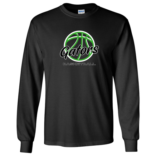 North Perry Gators -- Gildan Ultra Cotton Longsleeve Basic T-Shirt -- Black
