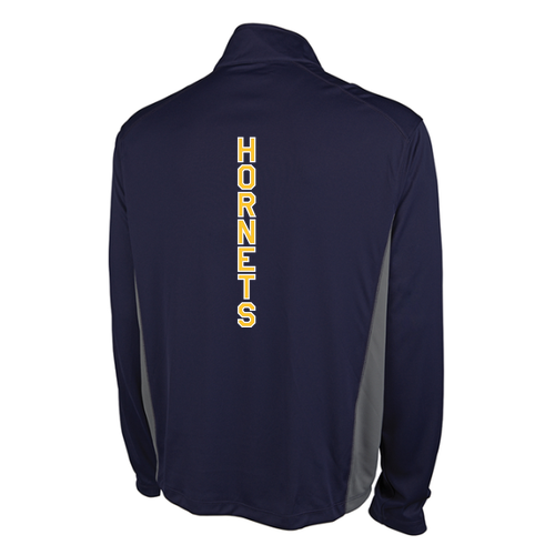 Charles River Men's Horizon Quarter Zip Pullover -- Navy / Grey