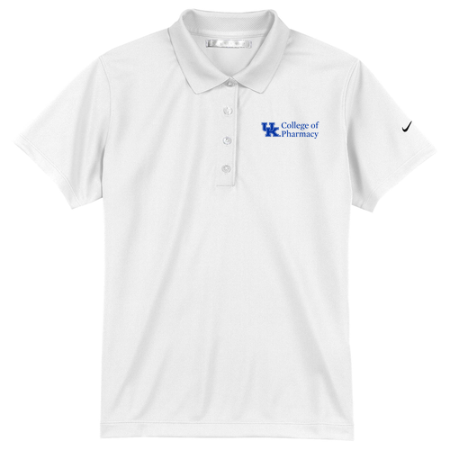 Embroidered Nike Ladies Tech Basic Dri Fit Polo -- White