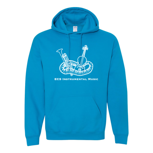 ECS Instrumental Music Hooded Sweatshirt -- Sapphire
