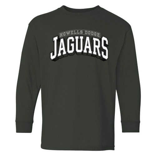 Gildan Youth Heavy Cotton Longsleeve -- Forest Green