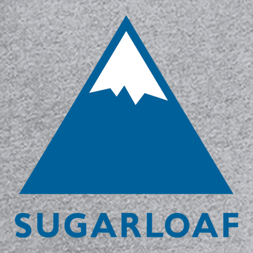 Sugarloaf Logo 1 Blue Ink -- Short Sleeve Heather Grey