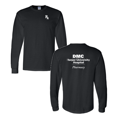 Mens/Unisex Gildan DryBlend 50/50 Longsleeve T-Shirt -- Black