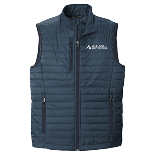Port Authority Packable Puffy Vest -- Regatta Blue / River Blue Navy