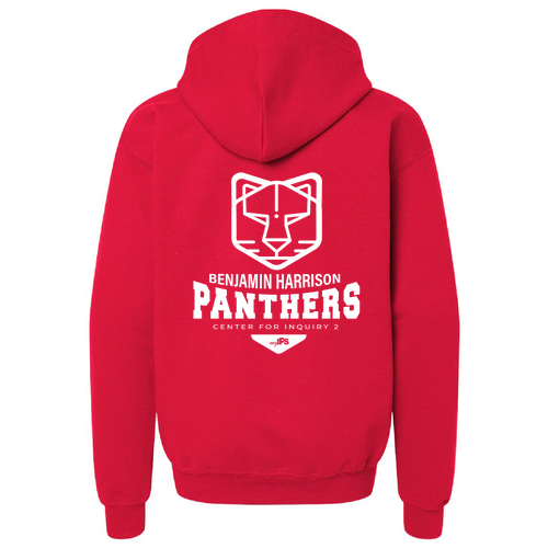 Youth Full Zip Hooded Sweatshirt -- Cardinal