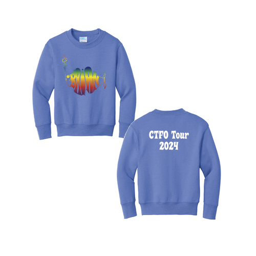 Port and Company Youth Crewneck Sweatshirt -- Carolina Blue
