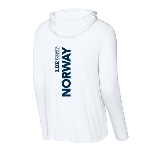Sport-Tek Posi-UV Pro Long Sleeve Hoodie -- White