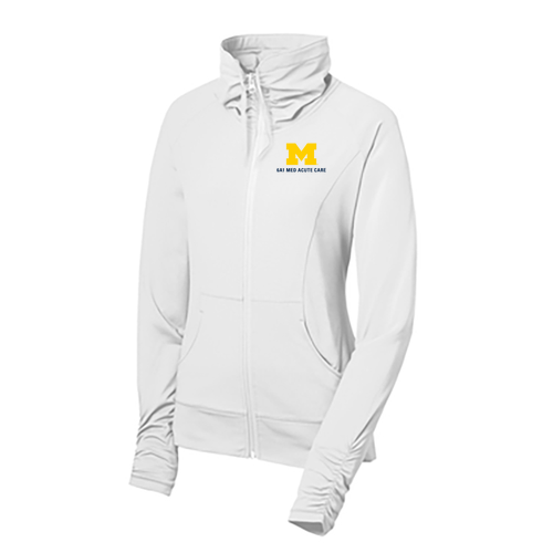 Sport Tek Ladies Sport Wick Stretch Full Zip Jacket -- White