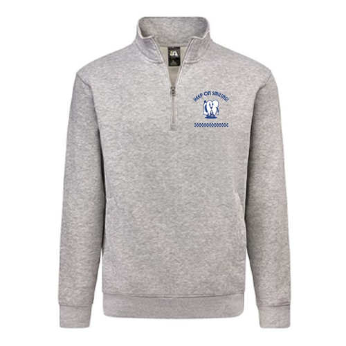 Keep On Smiling 1/4 zip -- Oxford