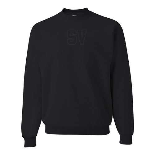 Southern Valley Eagles Adult Crewneck Sweater -- Black