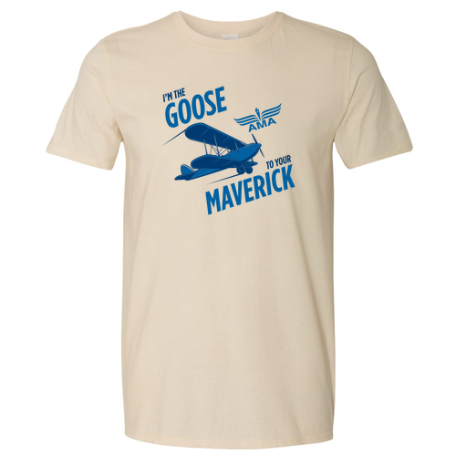 Gildan SoftStyle Goose to Maverick Plane T-Shirt -- Natural