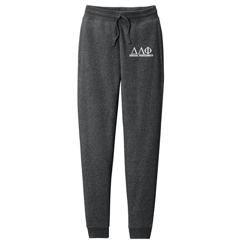District Threads V.I.T. Fleece Jogger Embroidered -- Heathered Charcoal