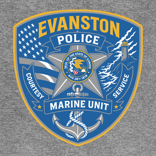 Marine Unit Tee -- Grey Frost