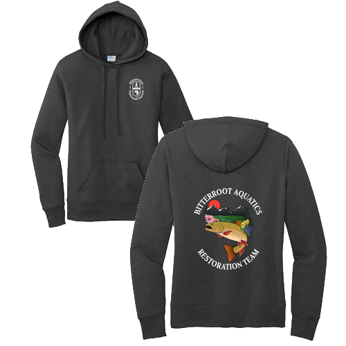 Port and Company Ladies Core Fleece Pullover Hooded Sweatshirt -- Dark Heather Grey