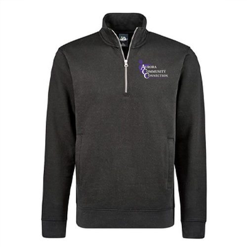 J America BTB Fleece 1/4 zip -- Black