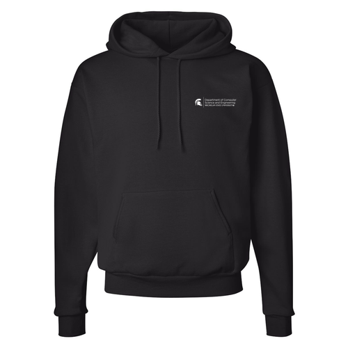 Hanes 7.8 Oz., 50/50 Comfort Blend Fleece Pullover Hood Adult -- Black