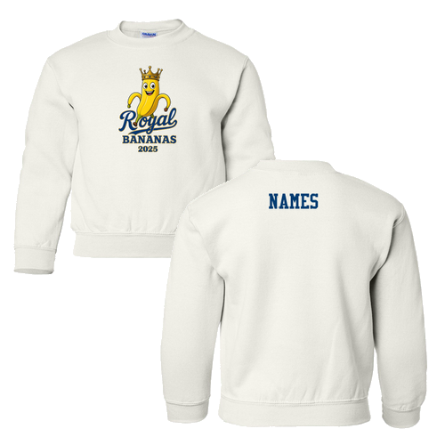 Gildan Heavy Blend Youth Crew Neck Sweatshirt -- White