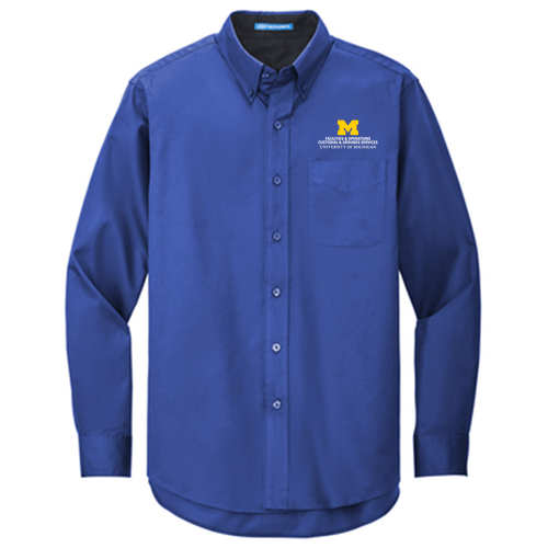 Port Authority Easy Care Long Sleeve Shirt -- Royal / Classic Navy, $33