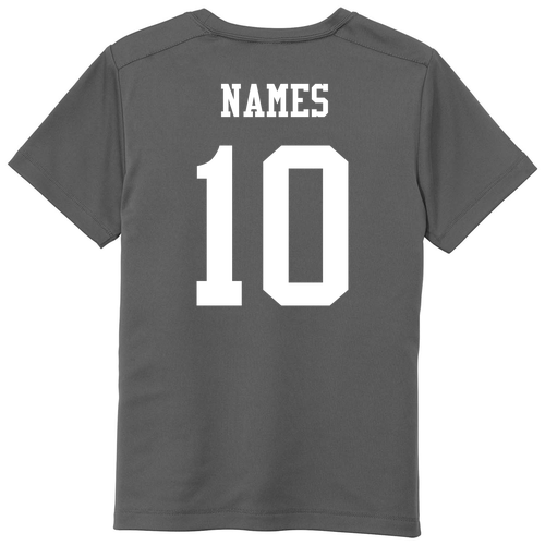 Sport-Tek Youth Posi-UV Pro Tee -- Dark Smoke Grey