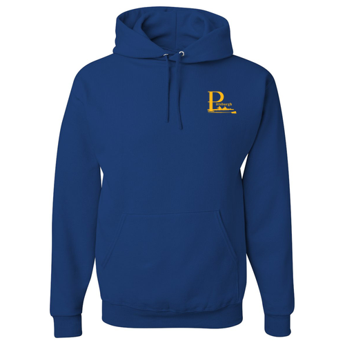 Jerzees 8 oz 50/50 Nublend Adult Hooded Sweatshirt -- Royal