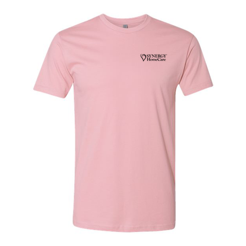 Next Level Mens Fitted Short Sleeve Tee -- Light Pink
