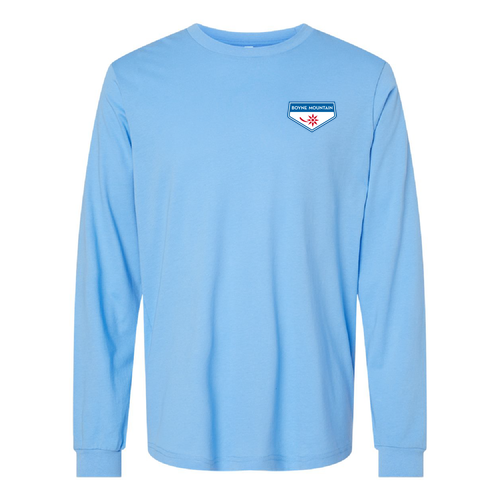 Boyne Mountain Logo 2 Full Color -- Long Sleeve Carolina Blue
