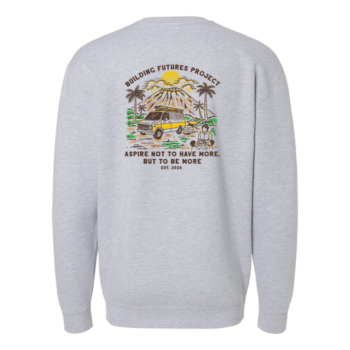 Independent Trading Co. Heavyweight Crewneck Sweatshirt -- Grey Heather