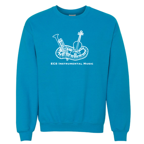 ECS Instrumental Music Crew Neck Sweatshirt -- Sapphire