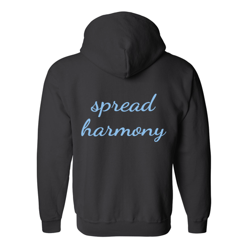 Gildan Full Zip Hooded Sweatshirt -- Black